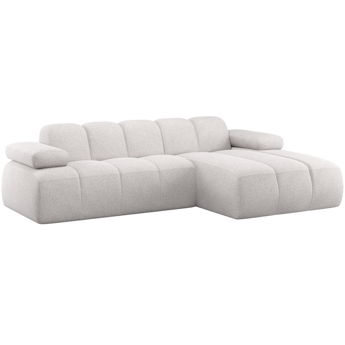 Woood | Chaise longue Mojo rechts boucle ecru melange