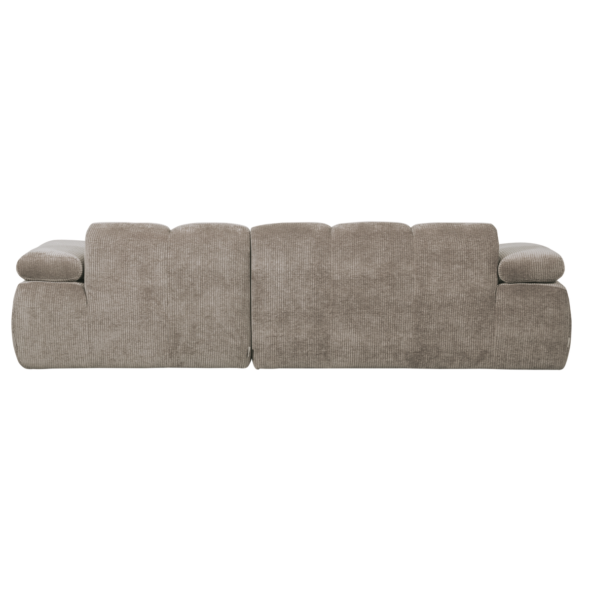 Woood | Chaise longue Mojo rechts ribstof donkerzand