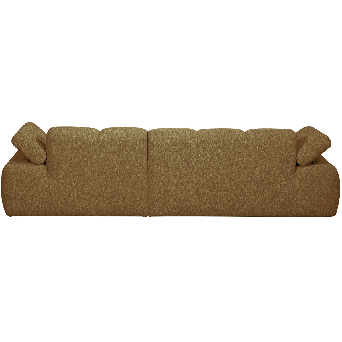 Woood | Chaise longue Mojo rechts boucle geel/bruin melange
