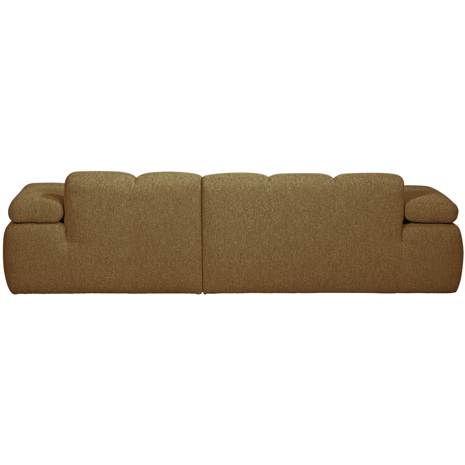 Woood | Chaise longue Mojo rechts boucle geel/bruin melange