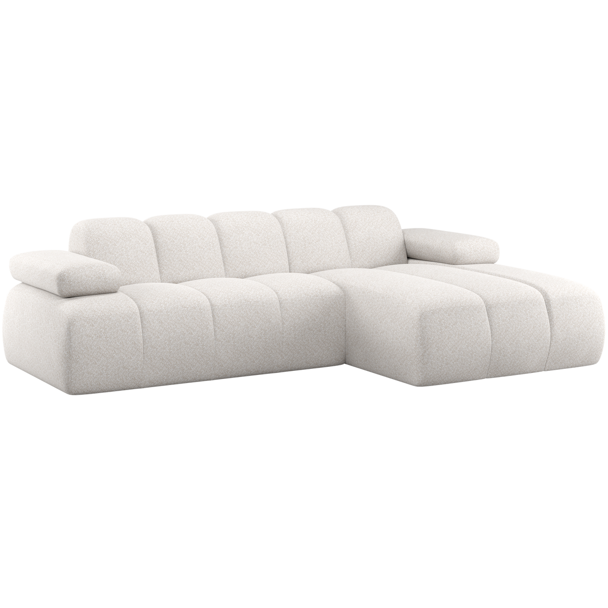 Woood | Chaise longue Mojo rechts wollig ecru