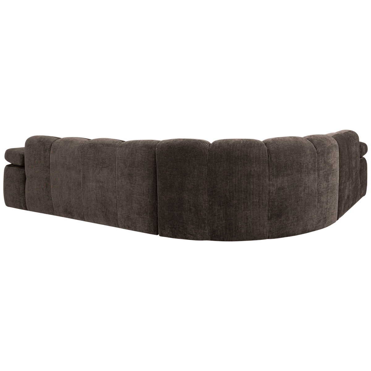 Woood | Hoekbank Mojo links ribstof bruin