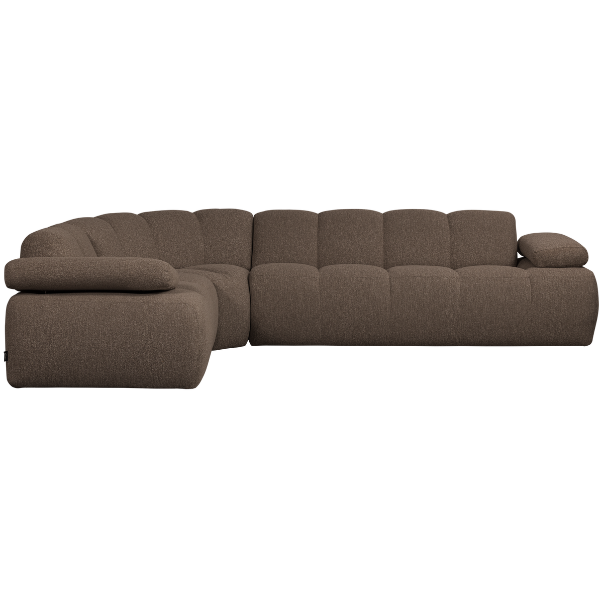 Woood | Hoekbank Mojo links boucle bruin melange