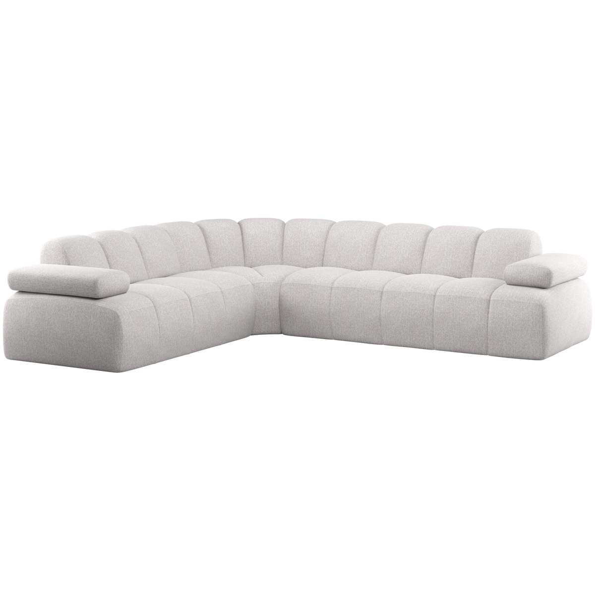 Woood | Hoekbank Mojo links boucle ecru melange