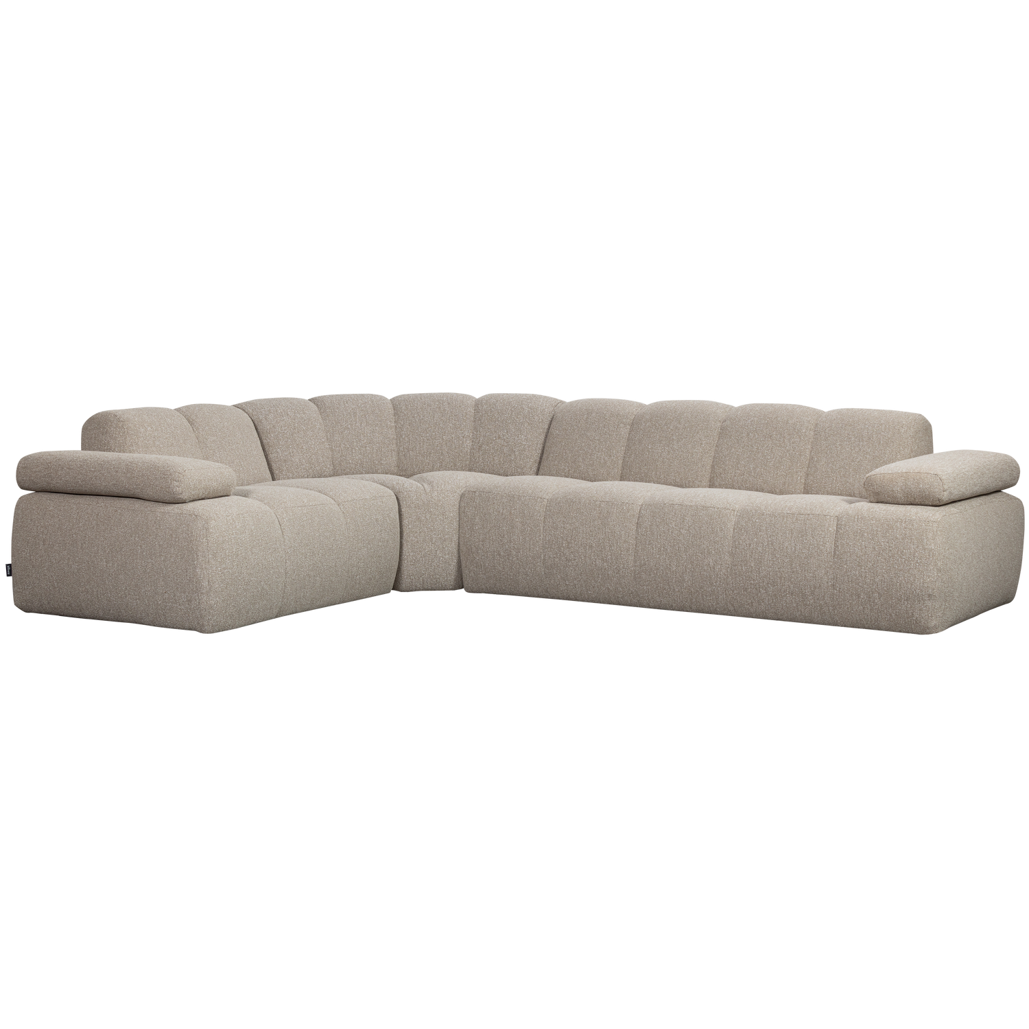 Woood | Hoekbank Mojo links boucle beige melange