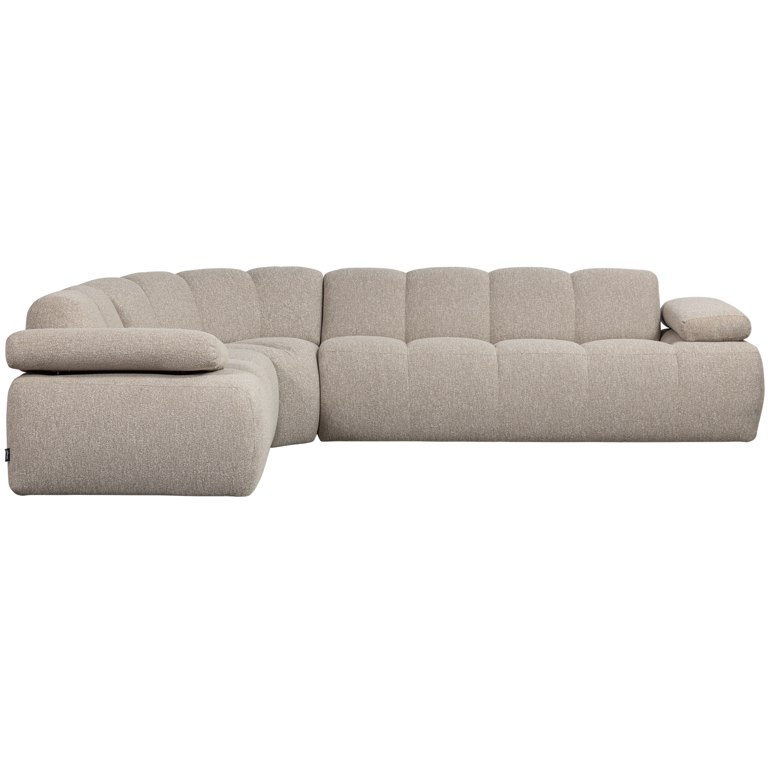 Woood | Hoekbank Mojo links boucle beige melange