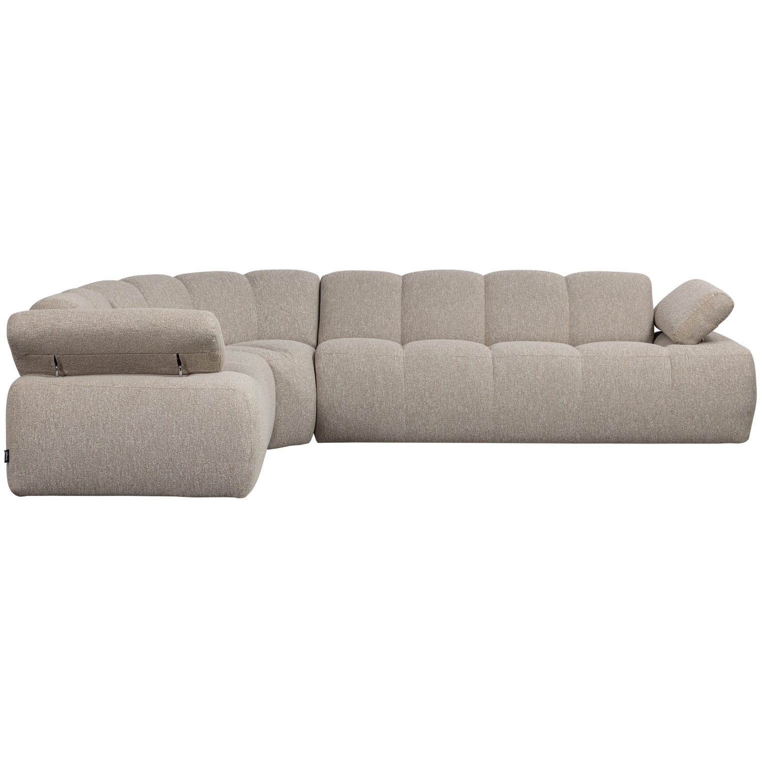 Woood | Hoekbank Mojo links boucle beige melange