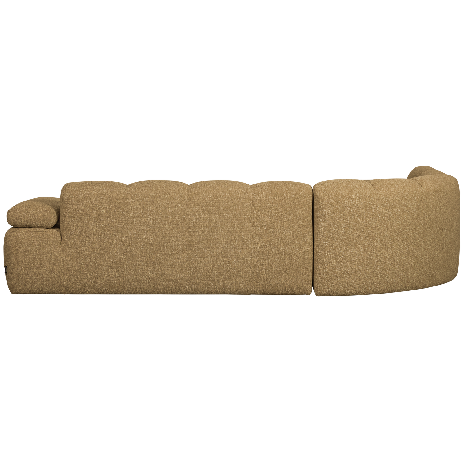 Woood | Hoekbank Mojo links boucle geel/bruin melange