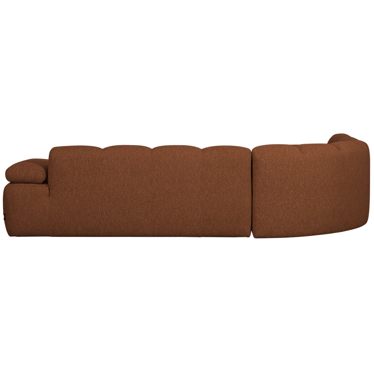Woood | Hoekbank Mojo links boucle roestbruin melange