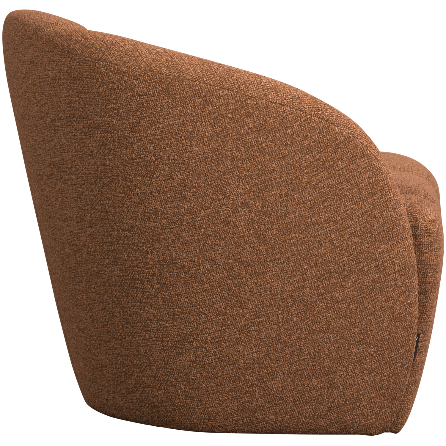 Woood | 2-Zits bankje Mojo links boucle roestbruin melange