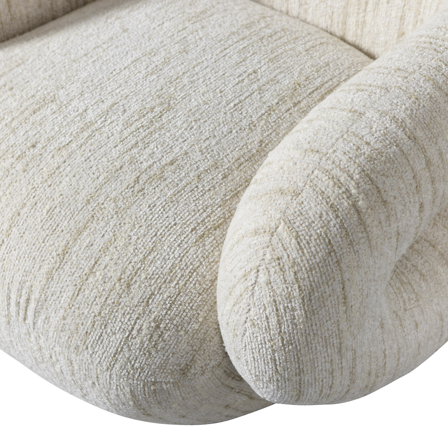 Woood | Fauteuil Folke chenille naturel melange
