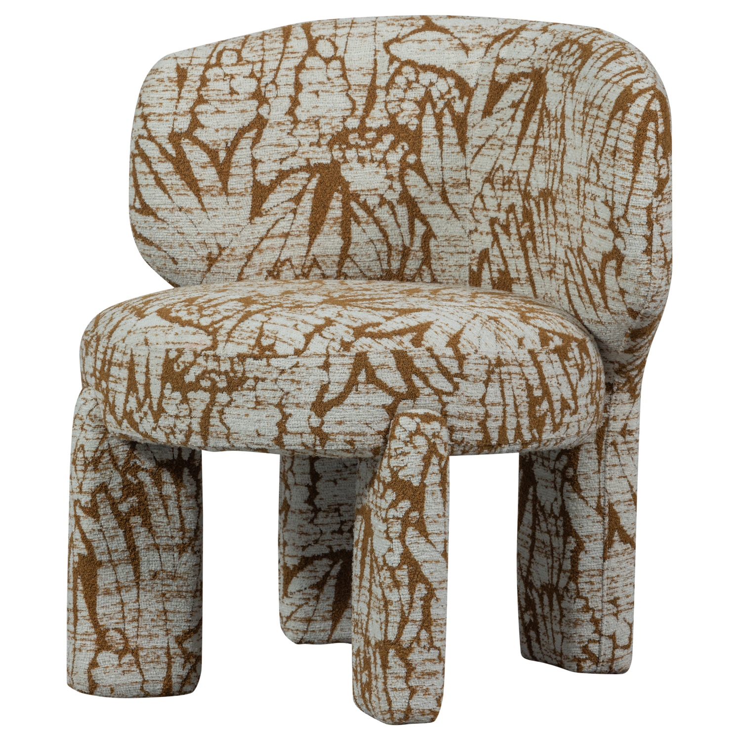 Woood | Fauteuil Upke met dessin naturel/bruin