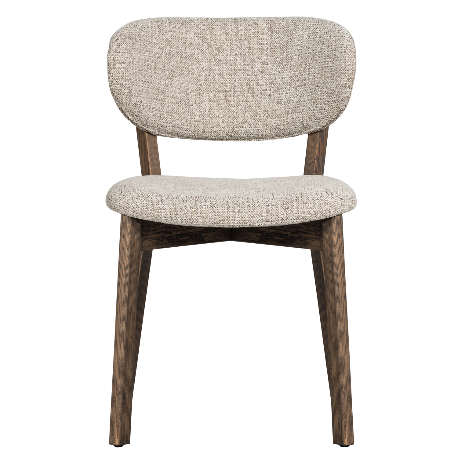 Woood | Eetkamerstoel Udar naturel met houten frame bruin
