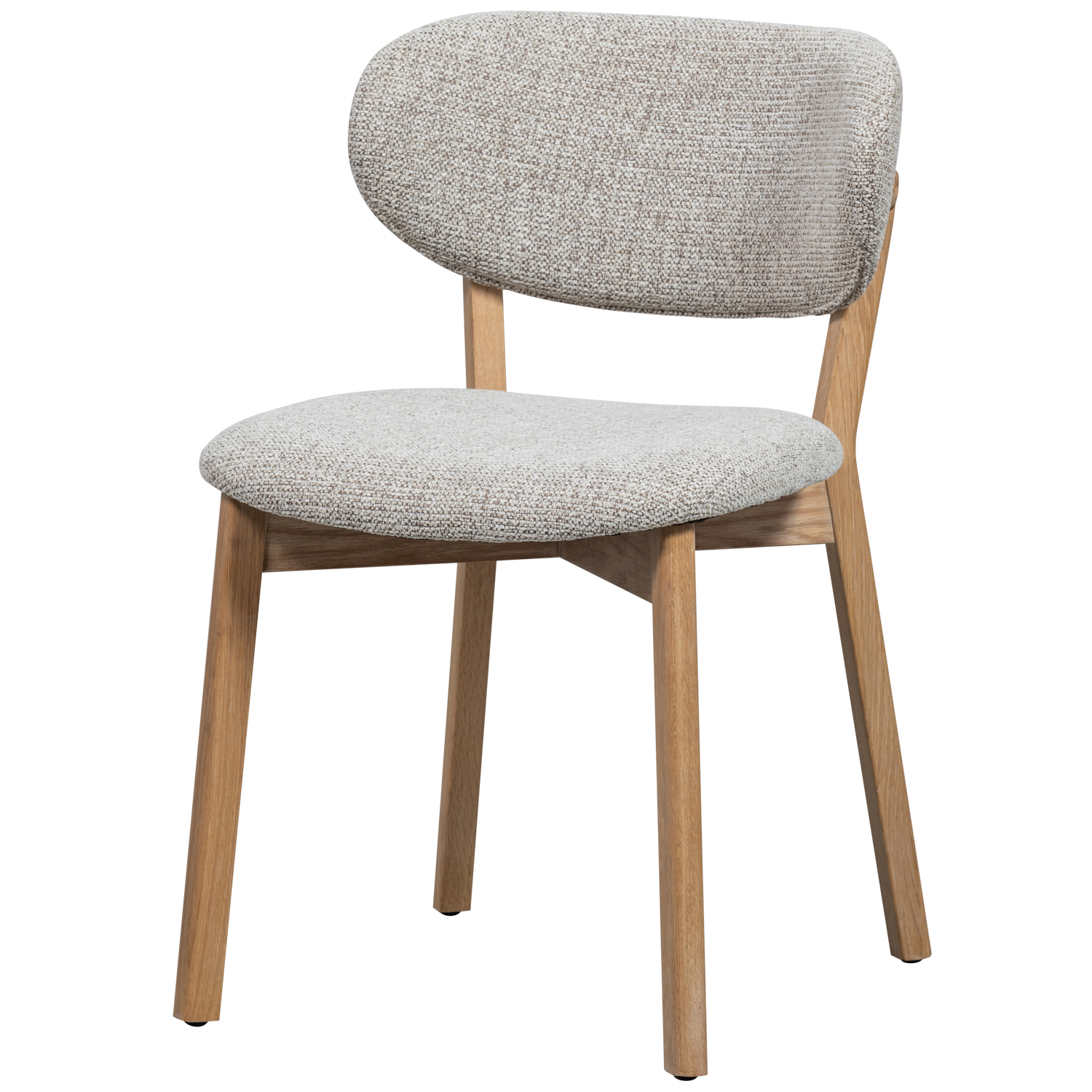 Woood | Eetkamerstoel Udar naturel met houten frame naturel