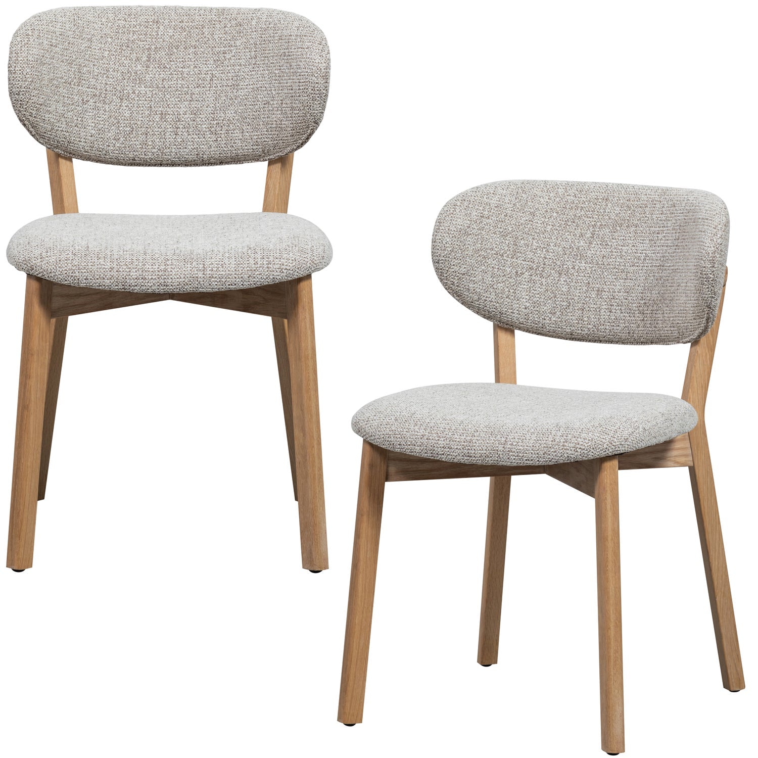 Woood | Eetkamerstoel Udar naturel met houten frame naturel