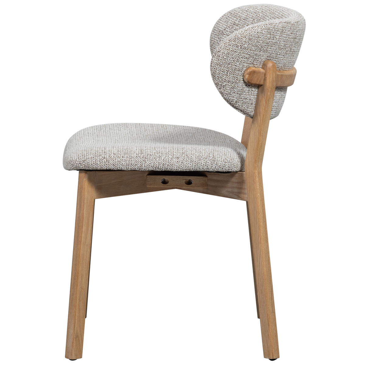 Woood | Eetkamerstoel Udar naturel met houten frame naturel