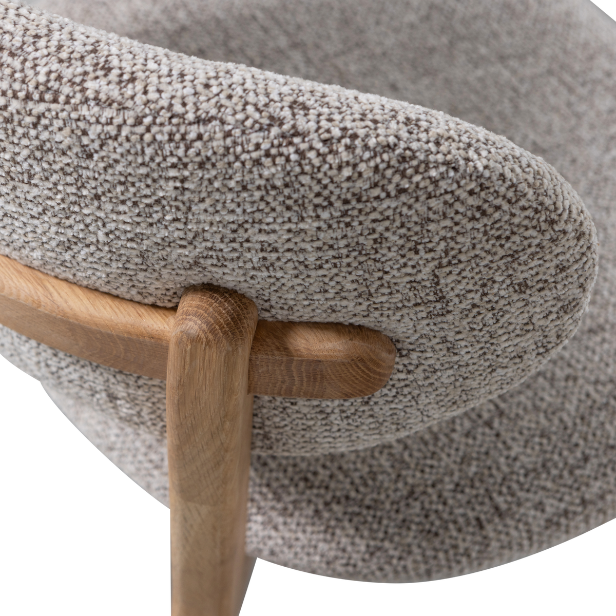 Woood | Eetkamerstoel Udar naturel met houten frame naturel