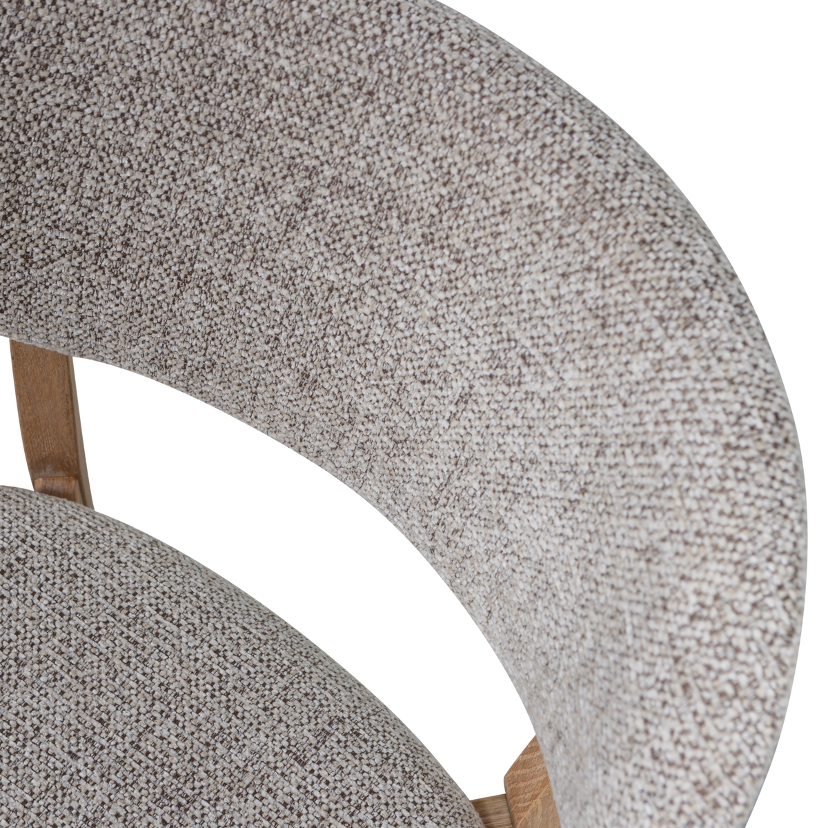 Woood | Eetkamerstoel Udar naturel met houten frame naturel