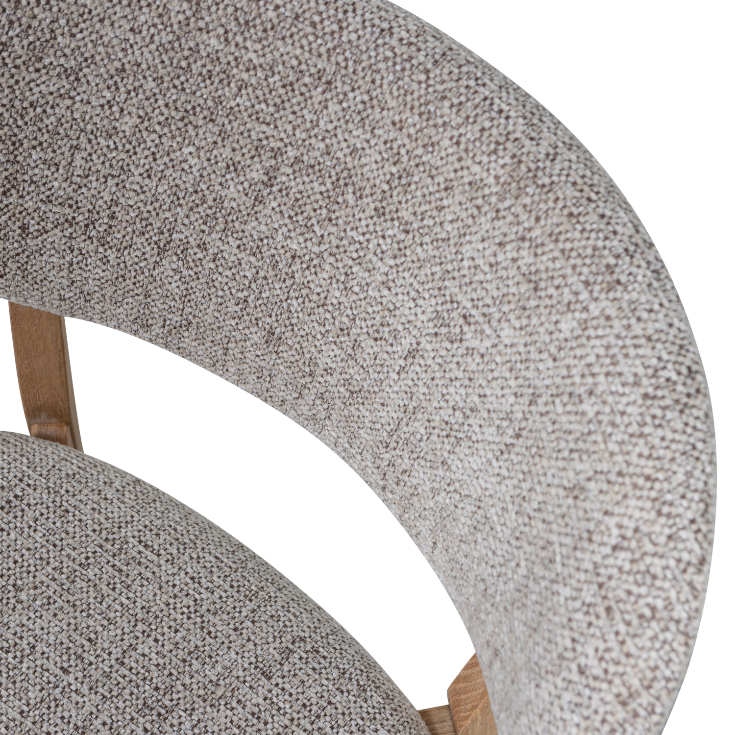 Woood | Eetkamerstoel Udar naturel met houten frame naturel