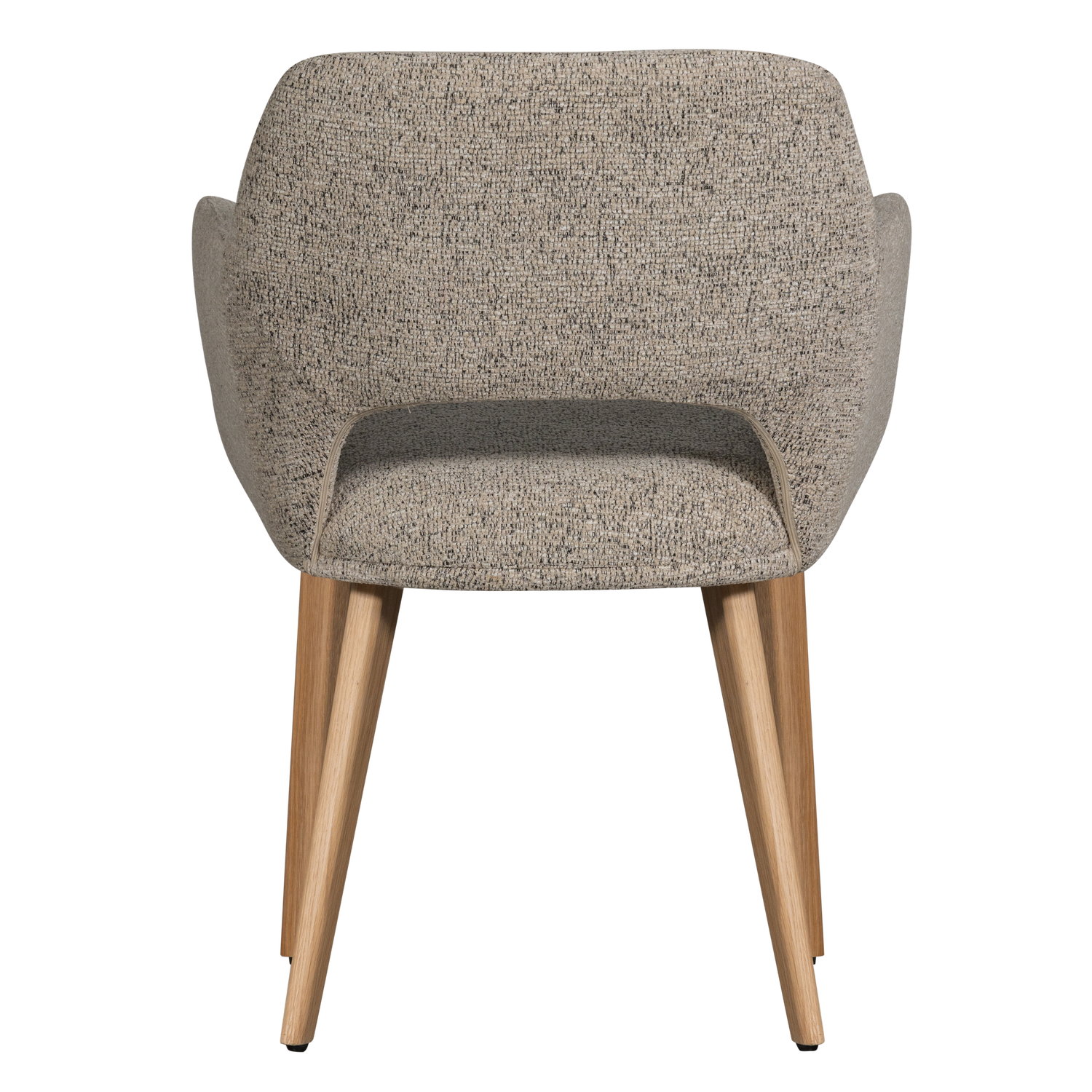 Woood | Eetkamerstoel Murat naturel met houten poot naturel