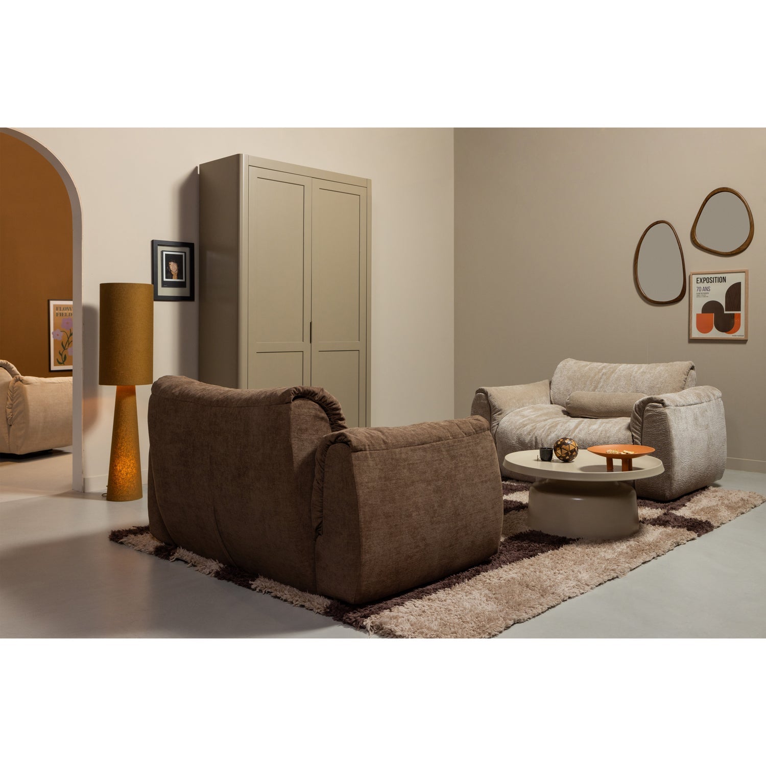 Woood | Spiegel Leif hout naturel 64cm