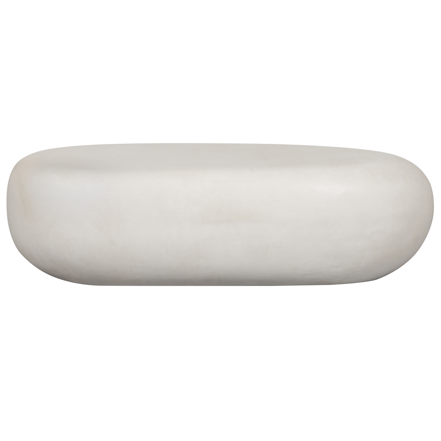 Woood | Salontafel Pebble 100cm betonlook wit