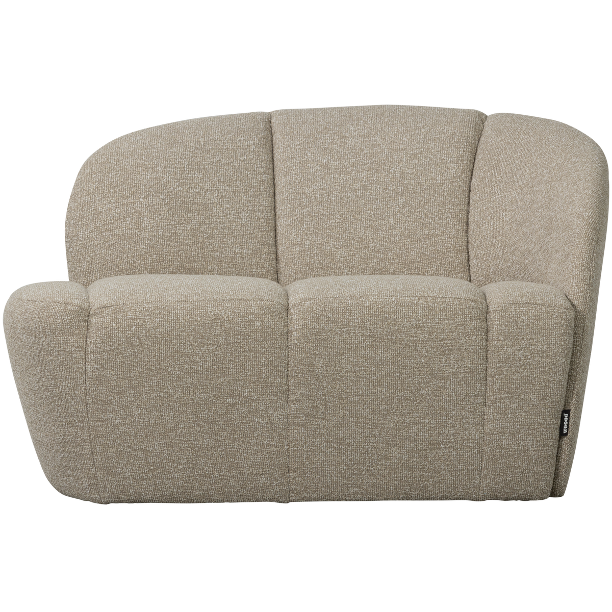Woood | 2-Zits bankje Mojo rechts boucle beige melange