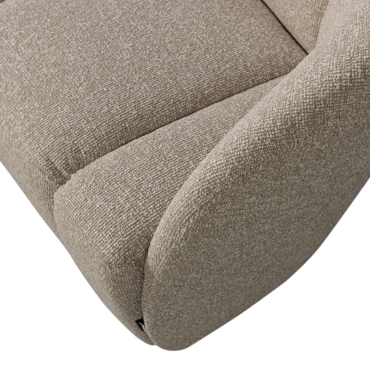Woood | 2-Zits bankje Mojo rechts boucle beige melange