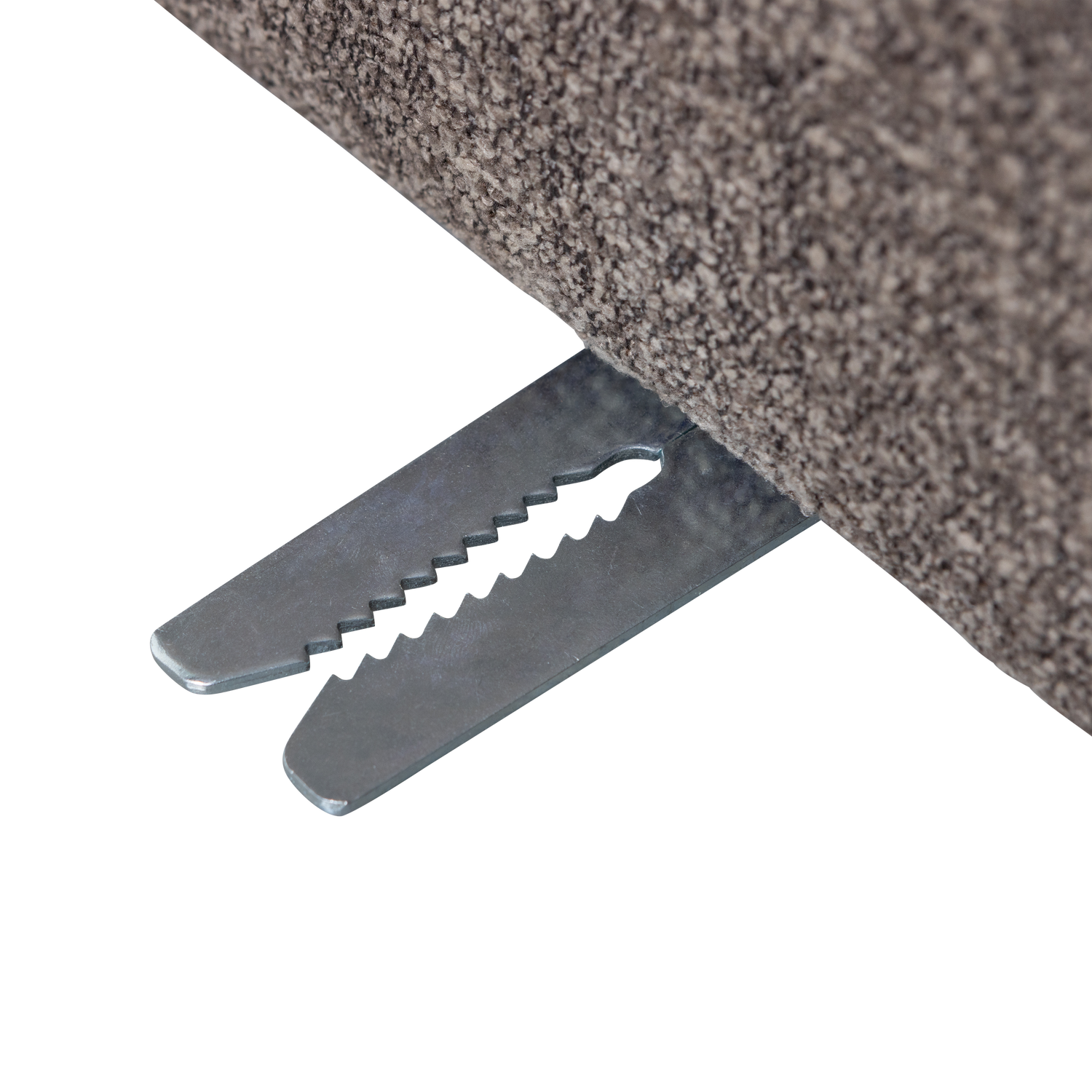 Woood | Eetbank Mojo 84cm met rugleuning boucle bruin melange
