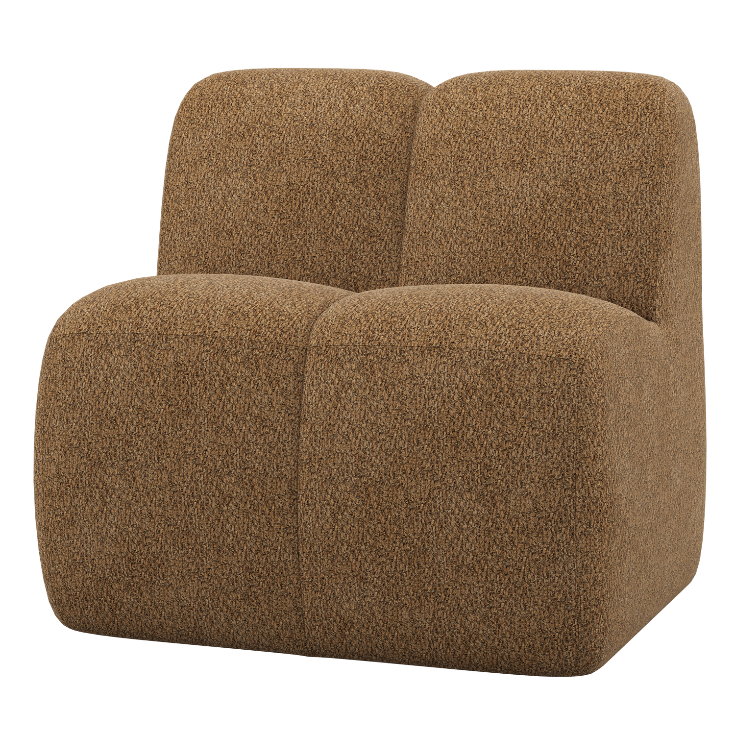 Woood | Eetbank Mojo 84cm met rugleuning wollig honinggeel