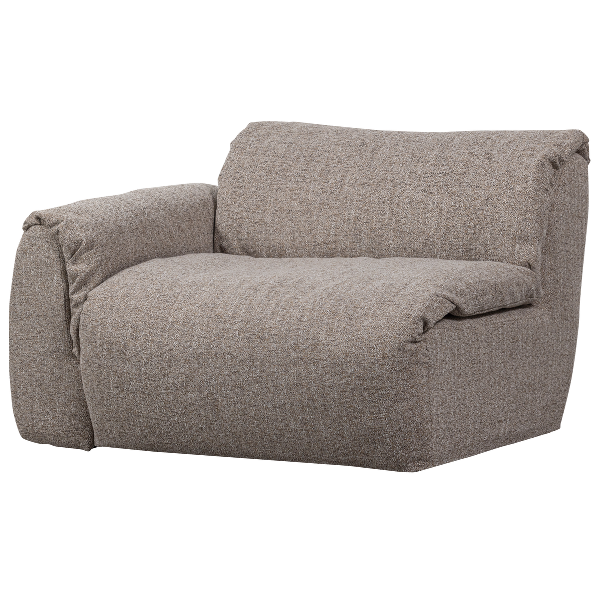 Woood | 1-Zits element Baggy met arm links bruin melange