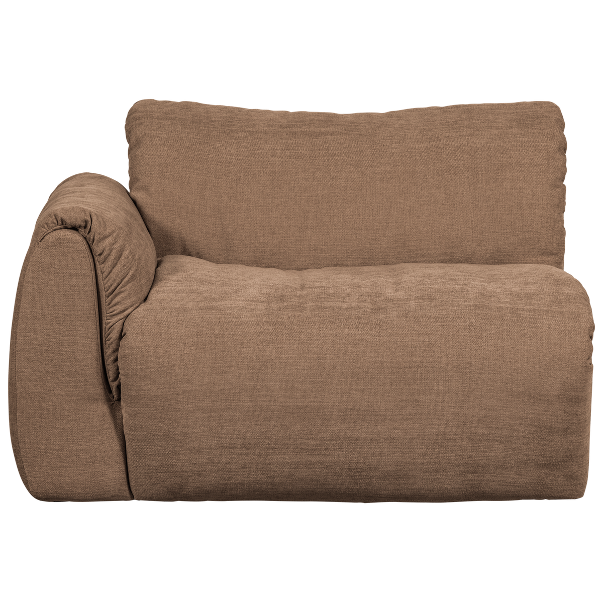 Woood | 1-Zits element Baggy met arm links geweven chenille bruin