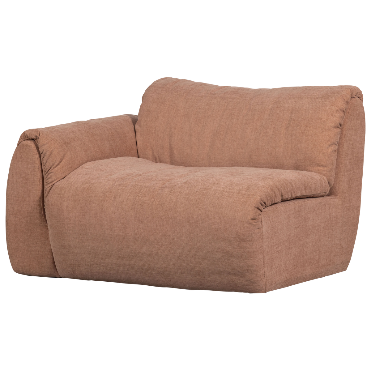 Woood | 1-Zits element Baggy met arm links geweven chenille oudroze