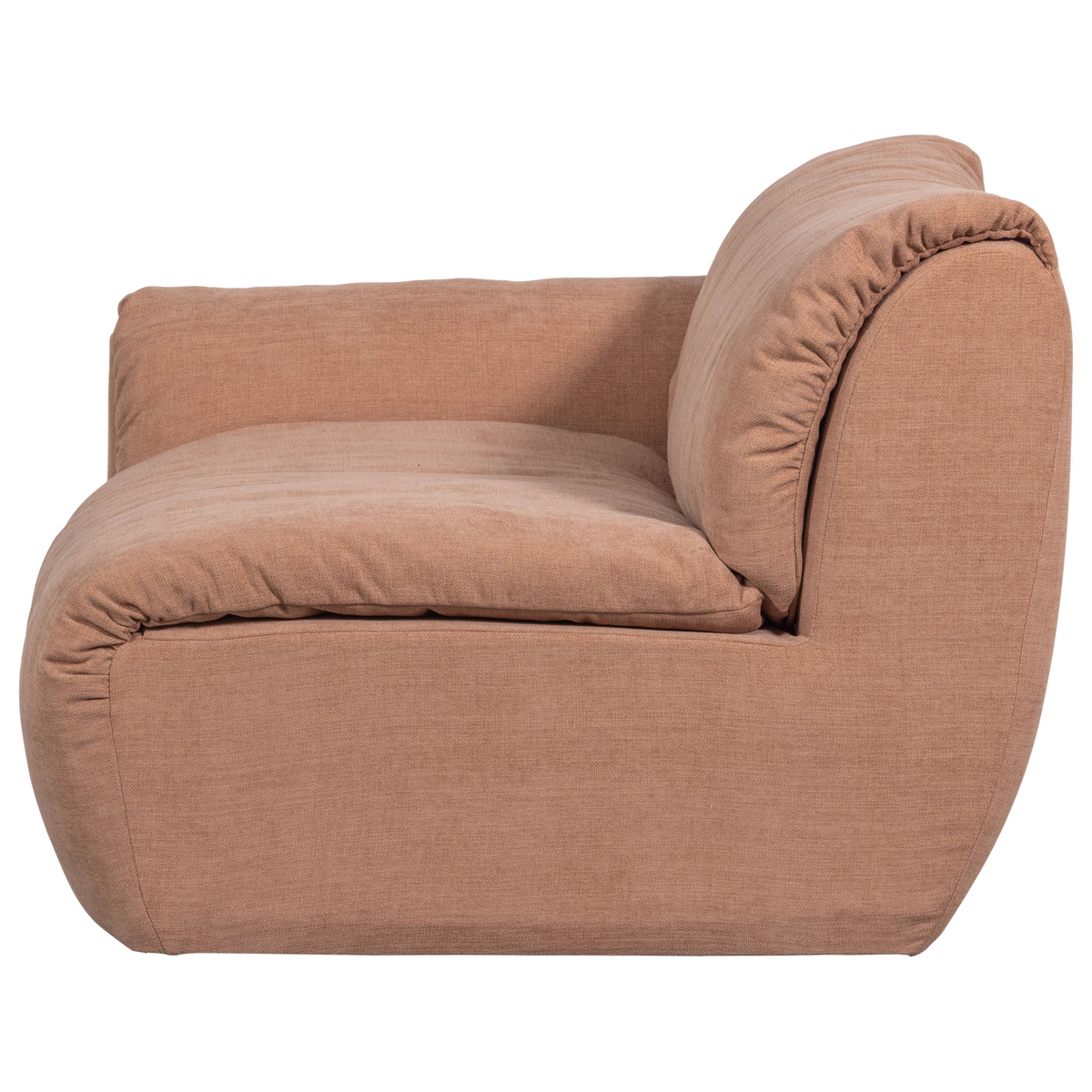 Woood | 1-Zits element Baggy met arm links geweven chenille oudroze