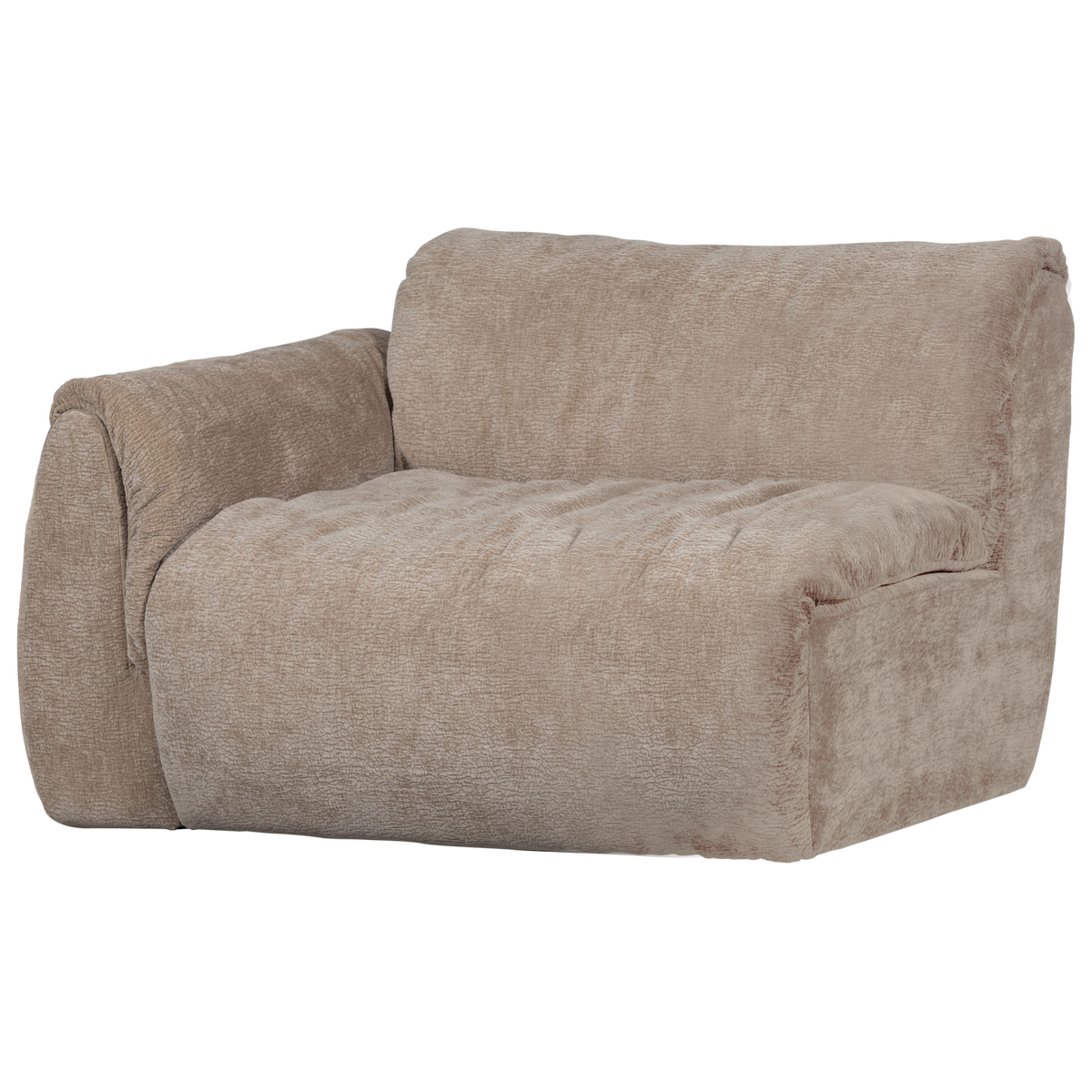 Woood | 1-Zits element Baggy met arm links 3D chenille zand
