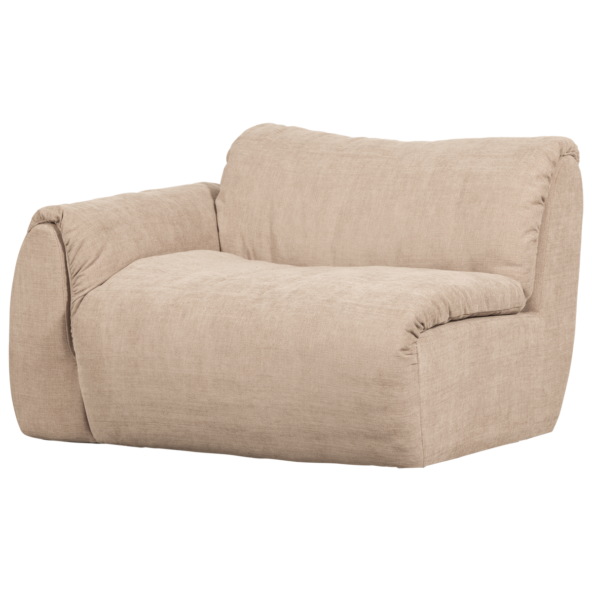 Woood | 1-Zits element Baggy met arm links chenille zand