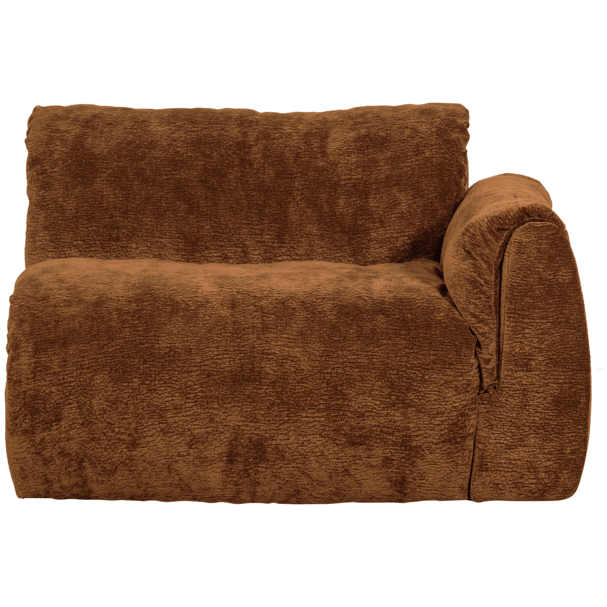 Woood | 1-Zits element Baggy met arm rechts 3D chenille middenbruin