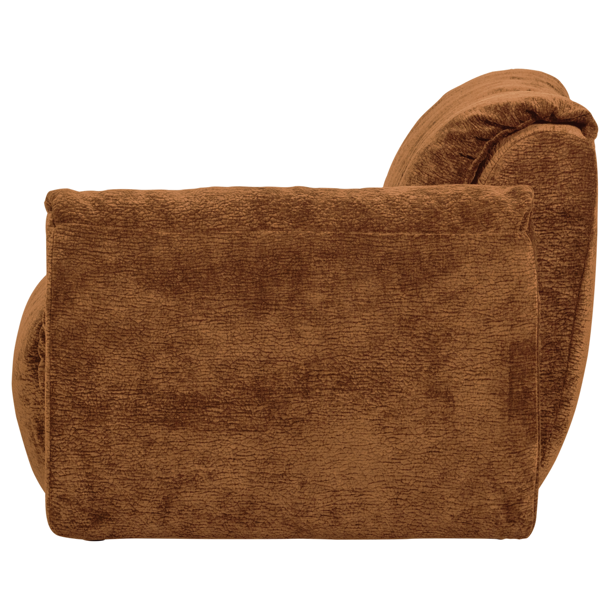 Woood | 1-Zits element Baggy met arm rechts 3D chenille middenbruin