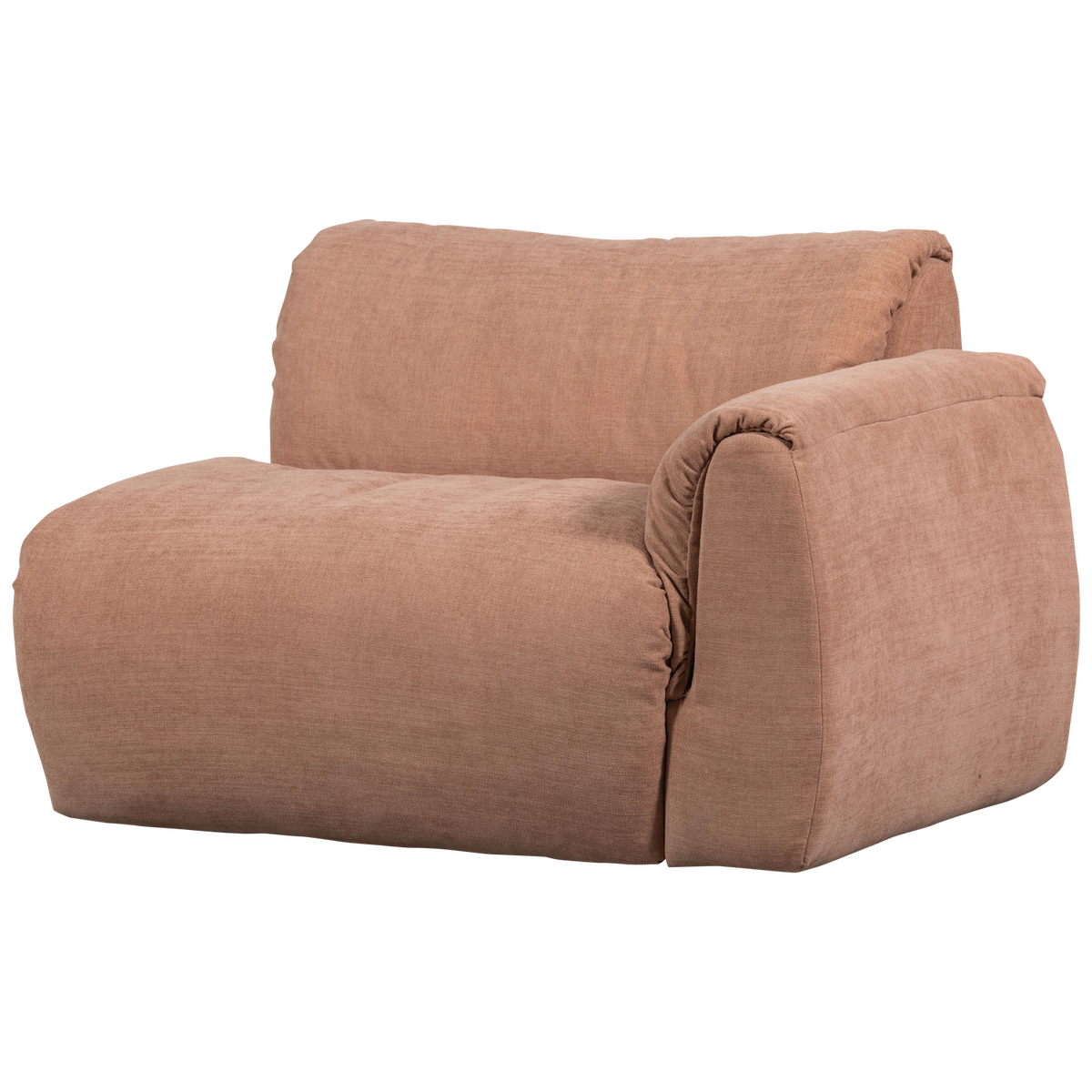 Woood | 1-Zits element Baggy met arm rechts geweven chenille oudroze