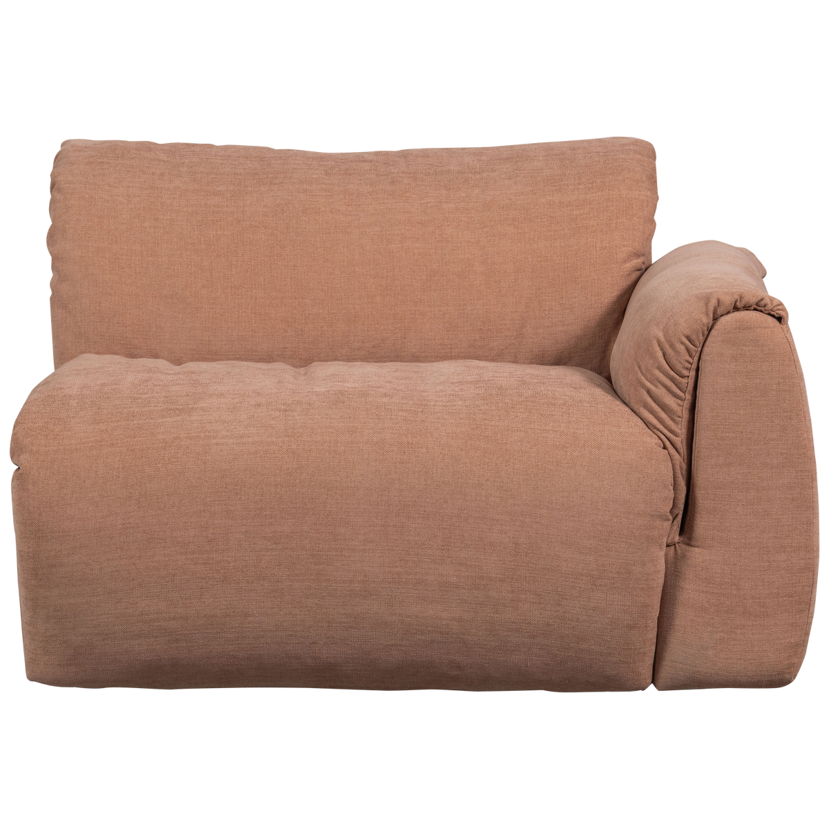 Woood | 1-Zits element Baggy met arm rechts geweven chenille oudroze