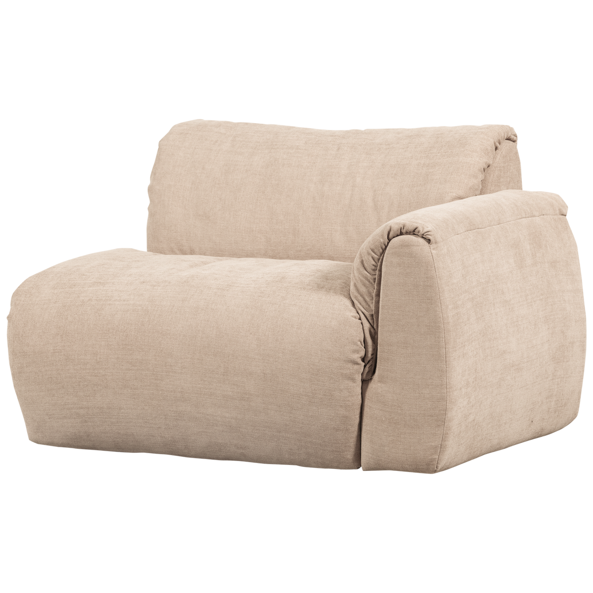 Woood | 1-Zits element Baggy met arm rechts geweven chenille zand