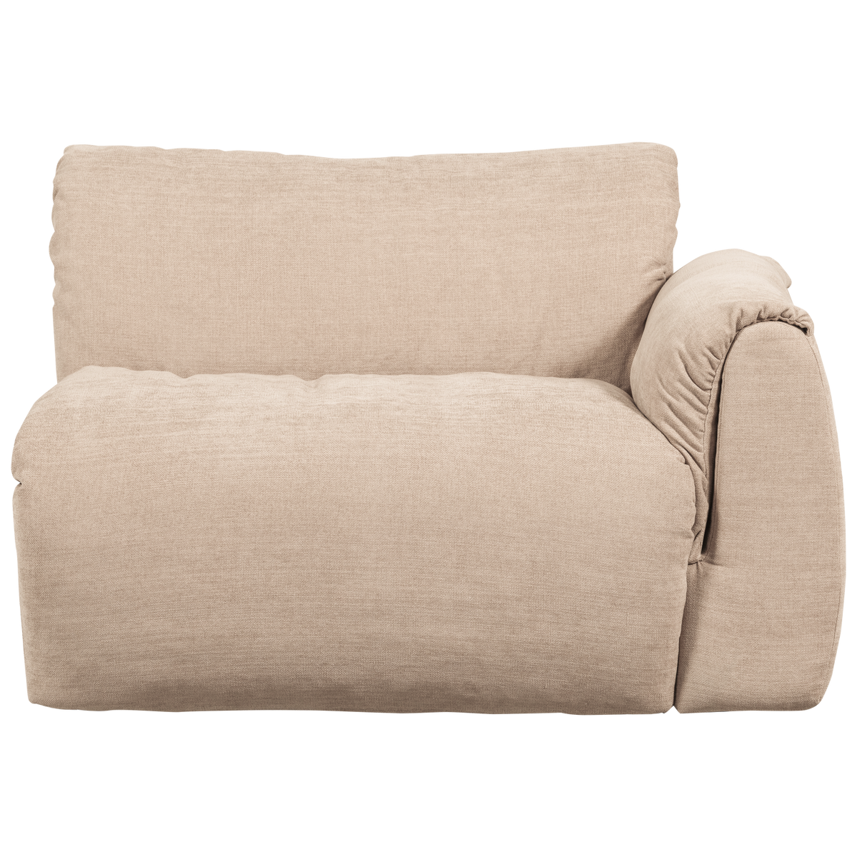 Woood | 1-Zits element Baggy met arm rechts geweven chenille zand