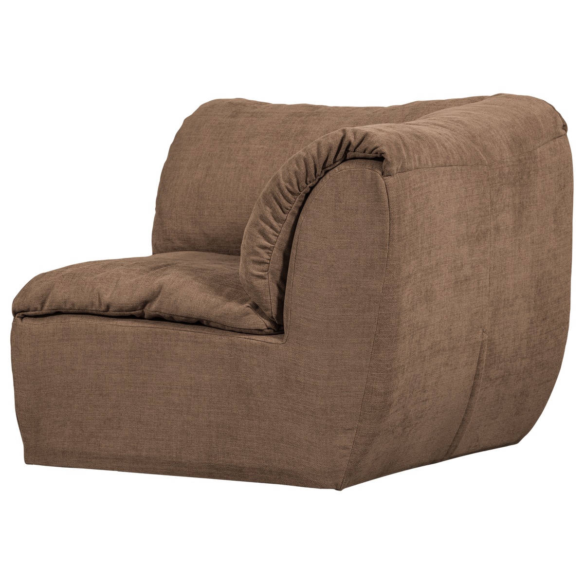 Woood | Hoekelement Baggy geweven chenille bruin