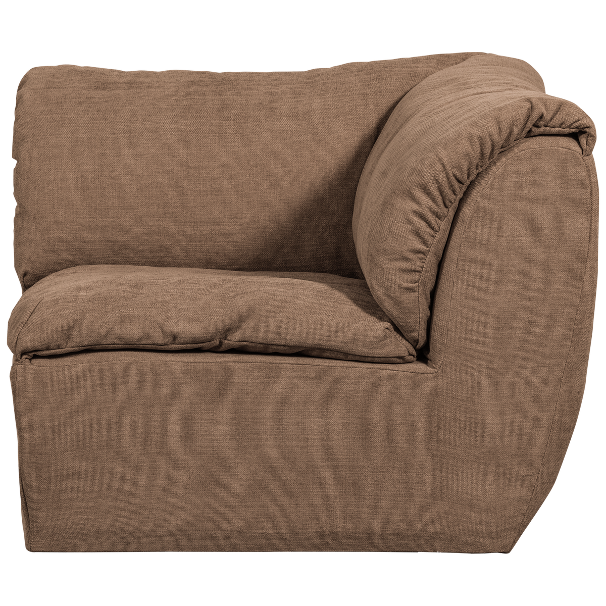 Woood | Hoekelement Baggy geweven chenille bruin
