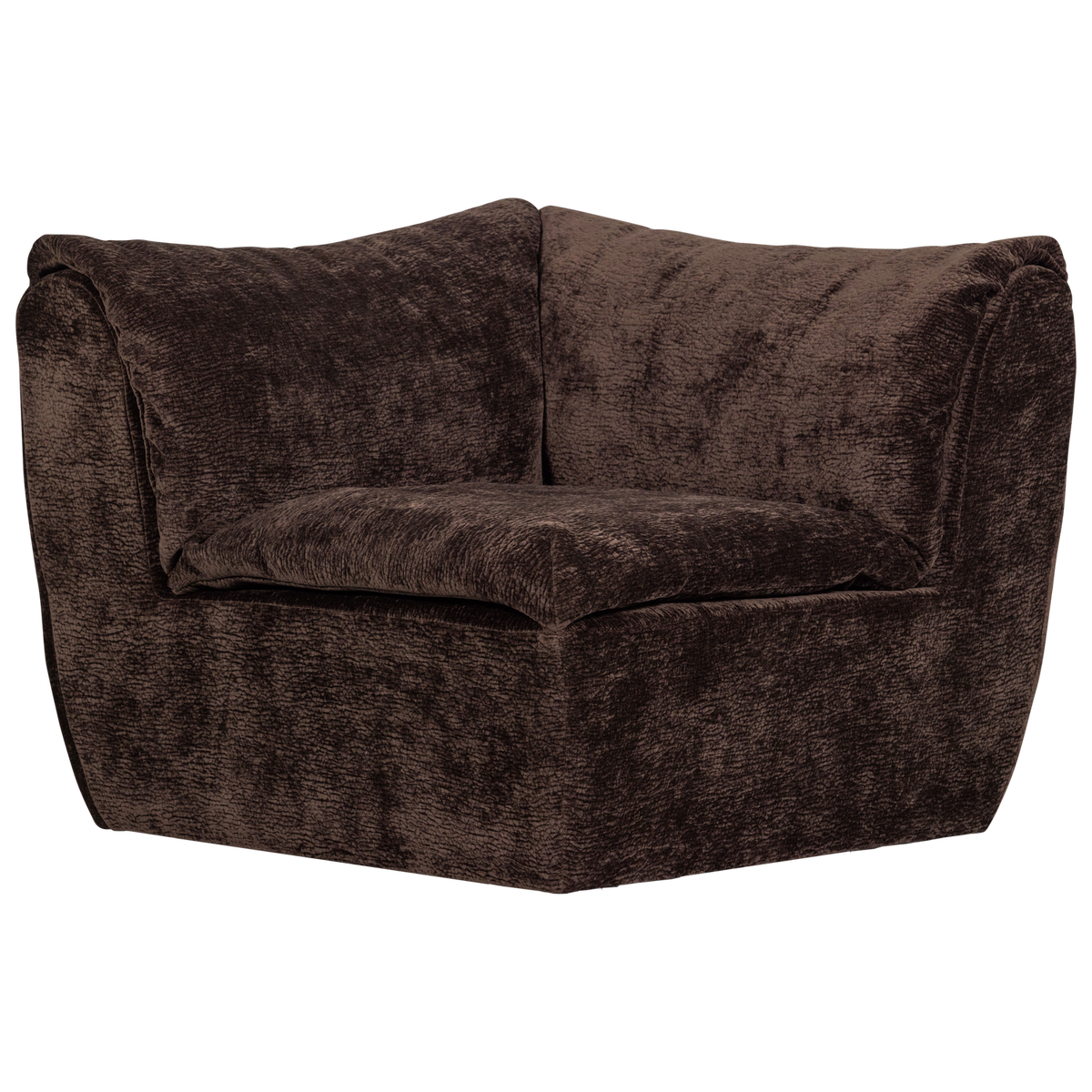 Woood | Hoekelement Baggy 3D chenille donkerbruin