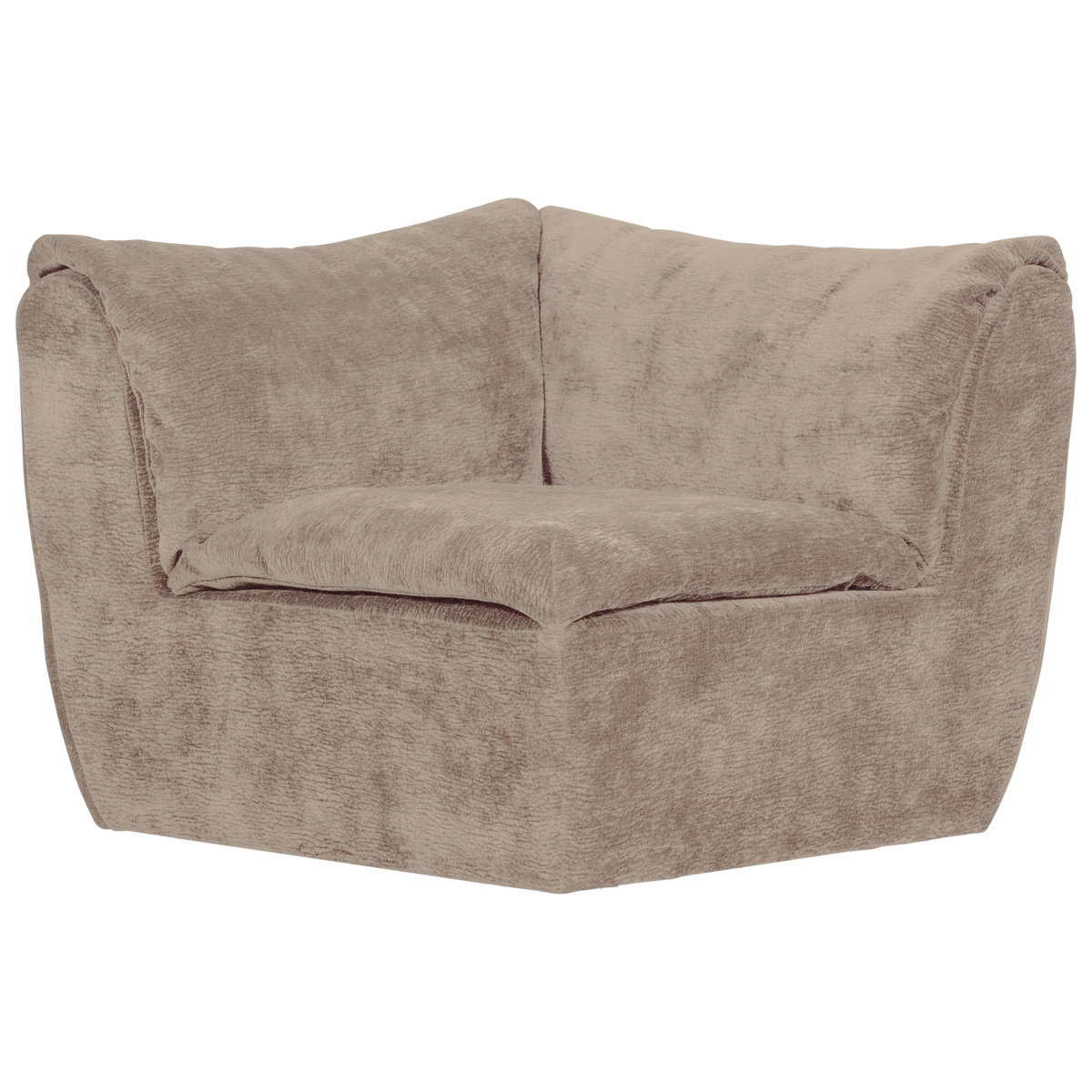 Woood | Hoekelement Baggy 3D chenille zand