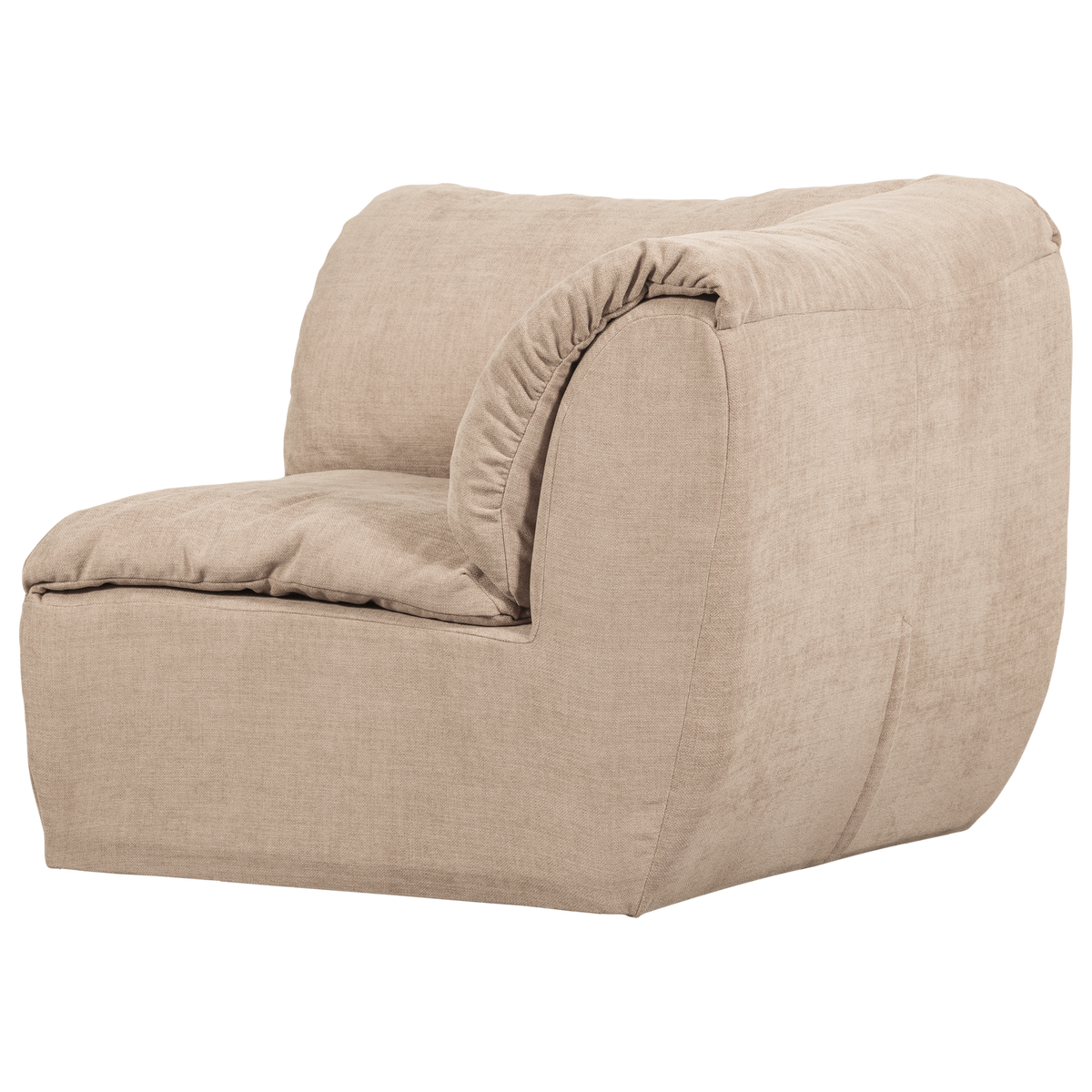 Woood | Hoekelement Baggy geweven chenille zand