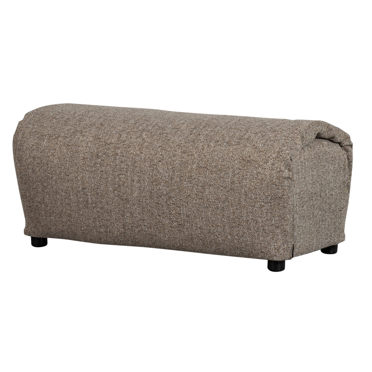 Woood | Hocker Baggy geweven stof bruin melange