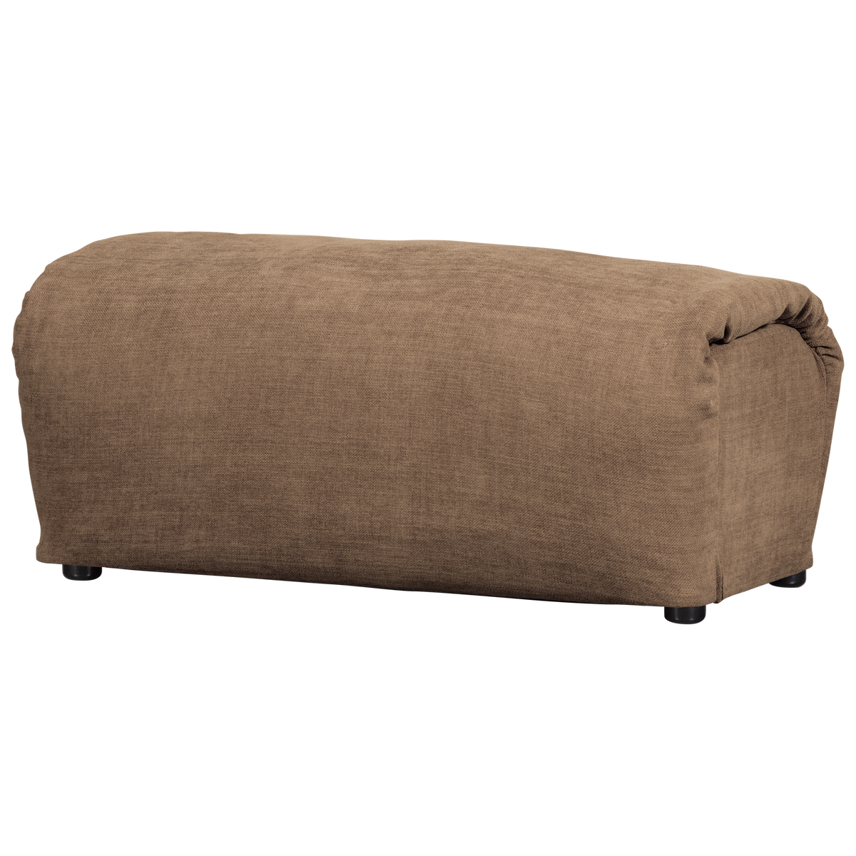 Woood | Hocker Baggy geweven chenille bruin