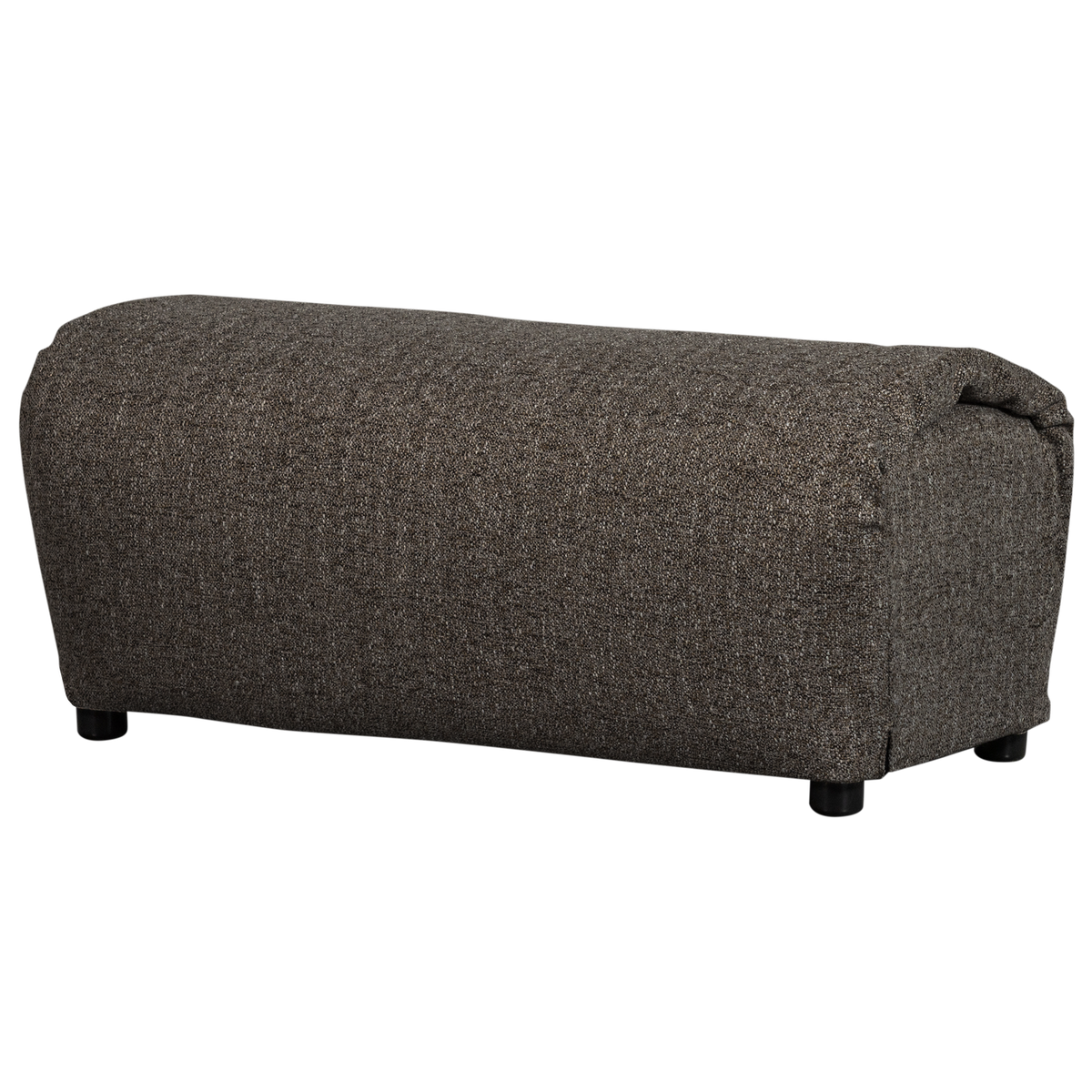 Woood | Hocker Baggy geweven stof warmgrijs melange